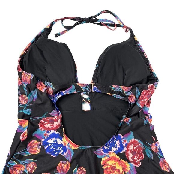 NEW Modcloth The Pamela floral One-Piece Swimsuit Sz XL - Picture 8 of 11